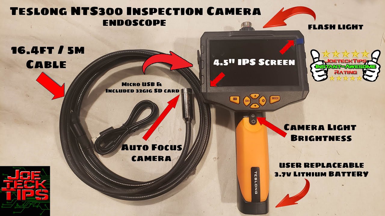 Teslong NTS300 Endoscope / Inspection camera | JoeteckTips