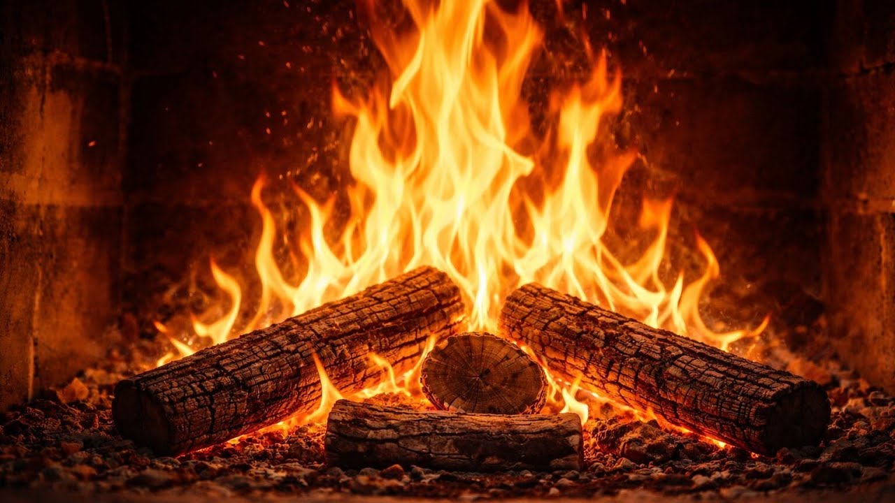 Fireplace Ambience 10 Hours – Cozy Fireplace Sounds for Relaxation, Sleep & Focus
