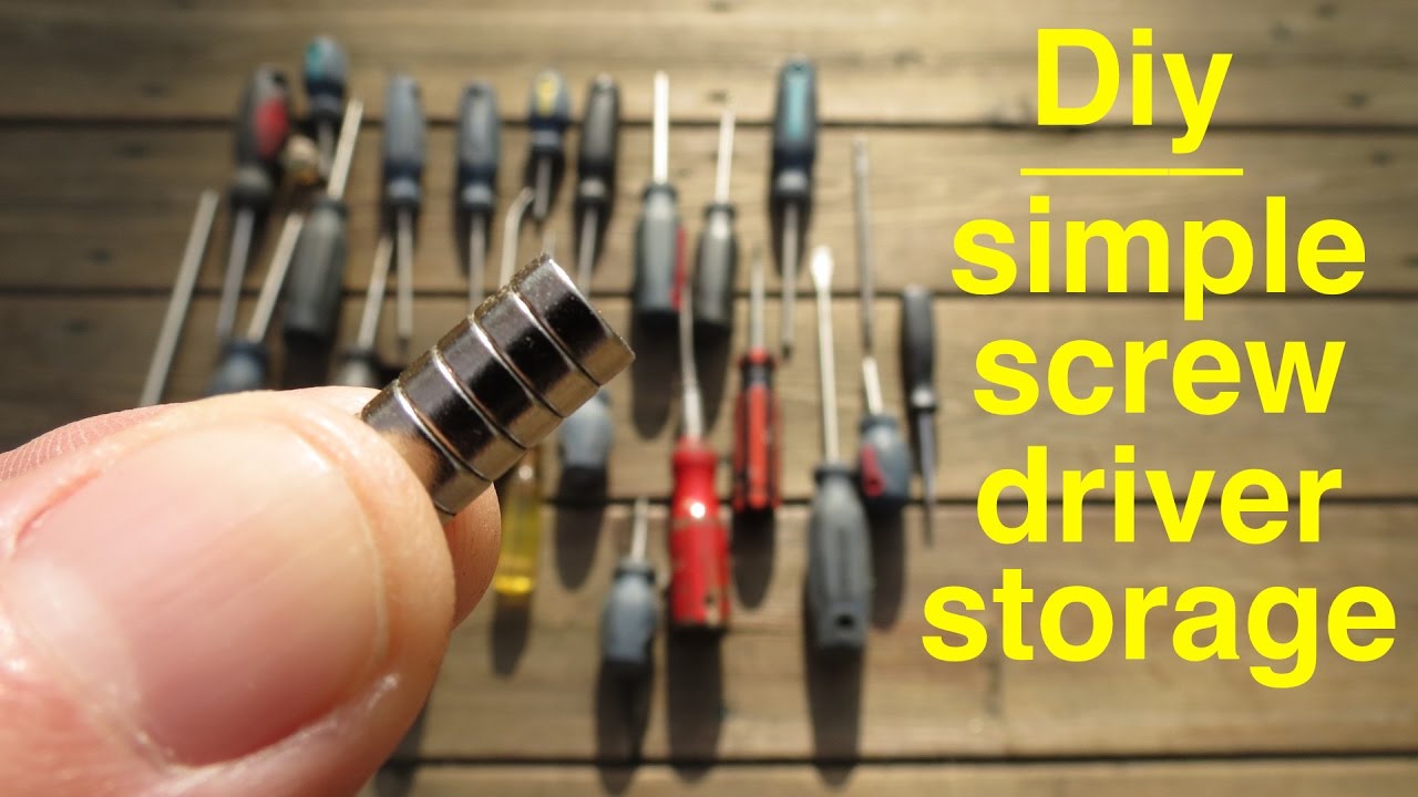 Easy Way to ● Organize Your Screwdrivers !