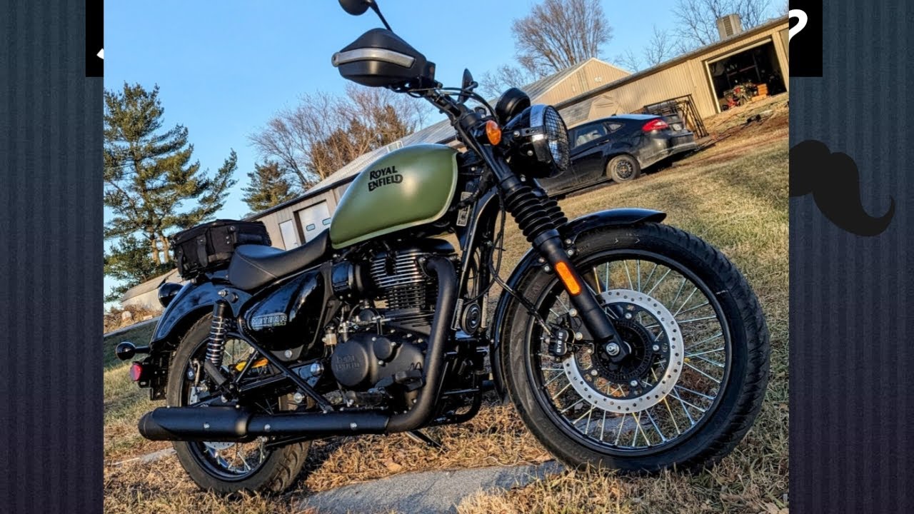 Chrome Spoke Wheels on a RE Meteor 350 - Life is Good - Wow!