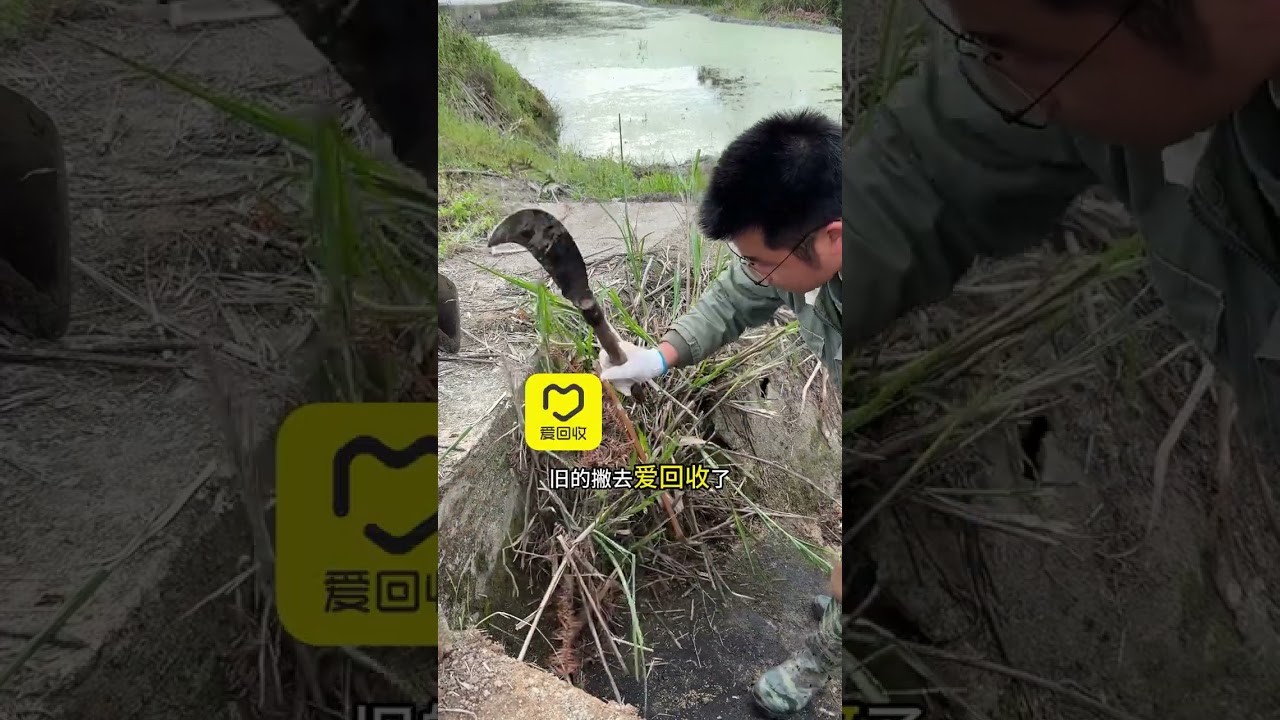 I dug out a huge dam in the mountain silt #Stream renovation#Build a dam#Repair#Renovation
