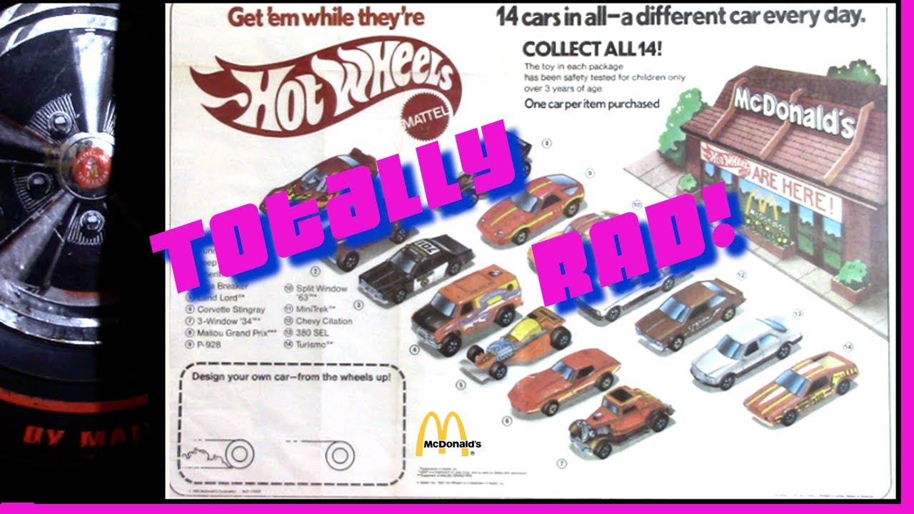 Vintage McDonalds Hot Wheels Cars from 1983 | Like, Totally Rad!
