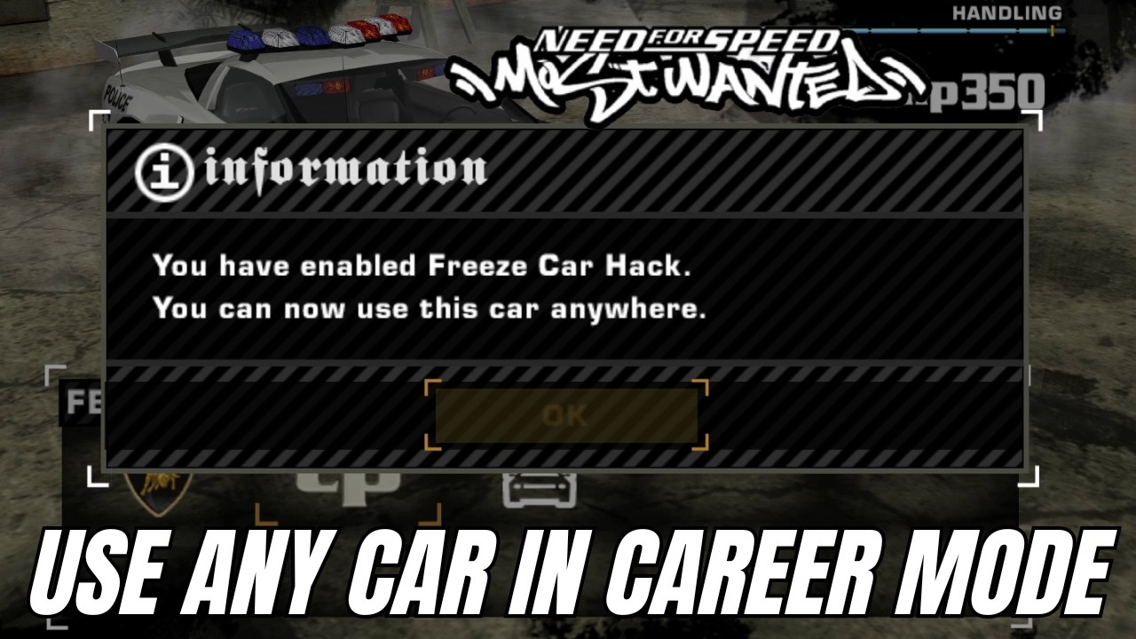 Используйте любую машину в режиме карьеры в NFS Most Wanted 2005 🔥 (полицейские и босс-машины буд...