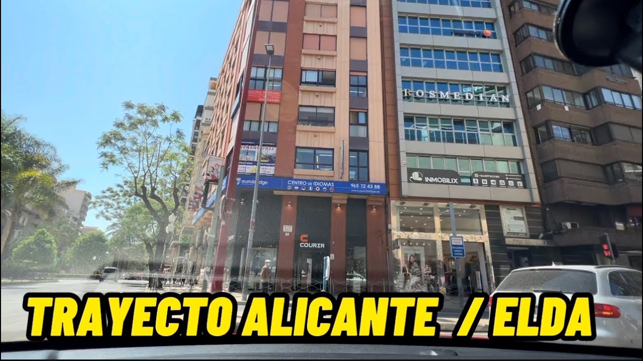 🚗TRAYECTO DESDE OFICINA INMOBILIX ALICANTE AVENIDA MAISONNAVE 3 🇪🇸HASTA ELDA -ZONA LAS TRECIENTAS
