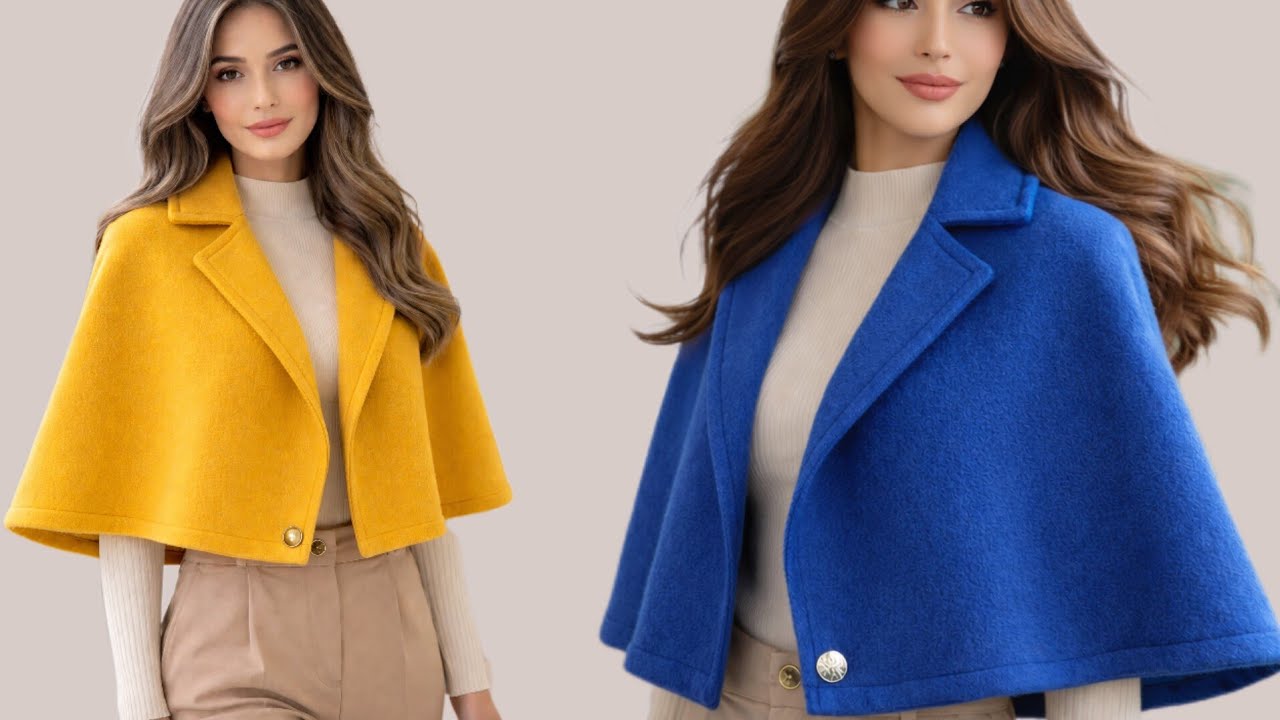 ♦️How to Sew a Tailored Cape Coat | Step-by-Step Sewing Tutorial (Part 2)✂️