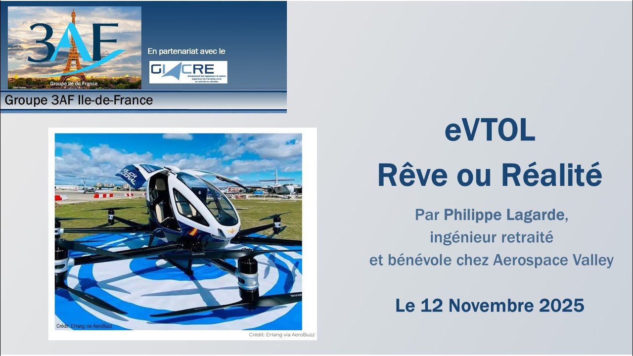 2025 11 eVTOL rêve ou réalité, par Philippe Lagarde