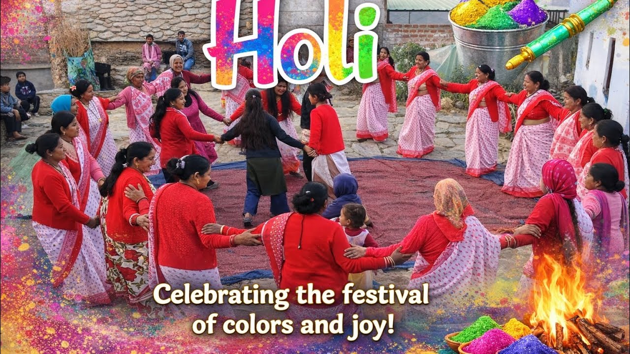 3rd day of Holi 🫟 #viral #youtube #vlog#pahadi #karakot