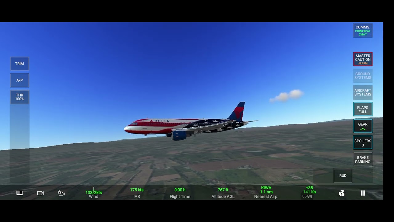 Jugando real fligt simulator 