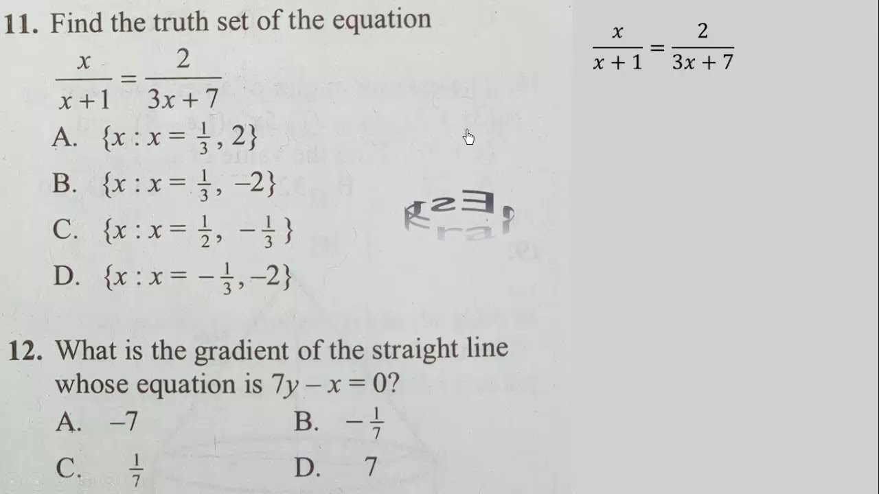 WASSCE 2021 prep  Questions 1 to 14