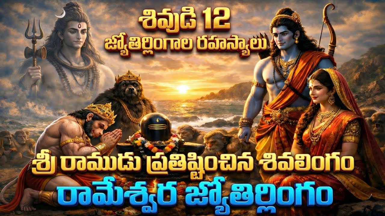 రాముడు ప్రతిష్టించిన  శివలింగం||Rameshwara Jyotirlingam||12 Jyotirlinga's secrets||Part-3.