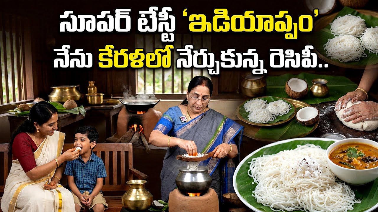 Soft Idiyappam at Home | Easy Traditional Recipe | No Maida Breakfast | Ramaa Raavi