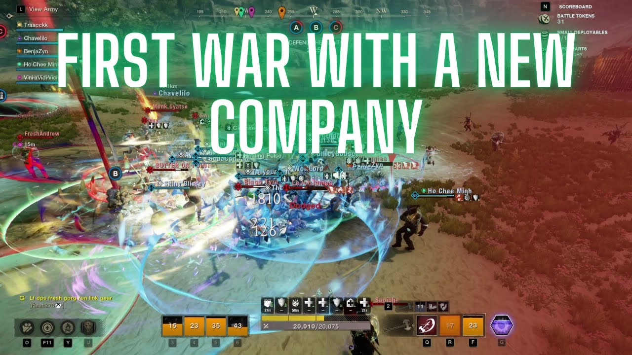 First War with a New Company vs. Familiar Faces | New World War | Bruiser Traack