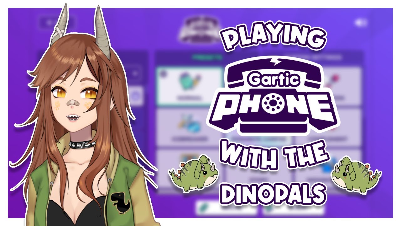 【GARTIC PHONE】Playing with the Dino Pals, what could go wrong【Trexie Saurus - Vtuber】