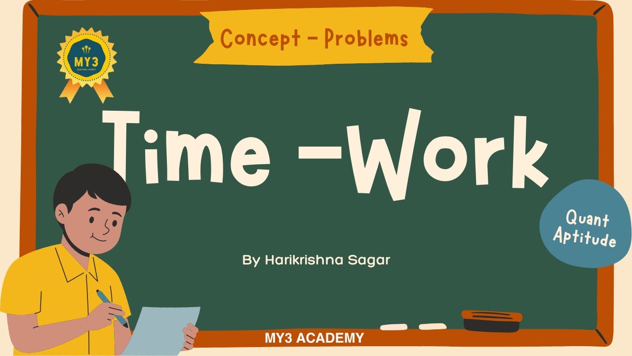 Time and Work Problems | Quantitative Aptitude Tutorial | Aptitude Made Easy by Harikrishna Sagar 🔴