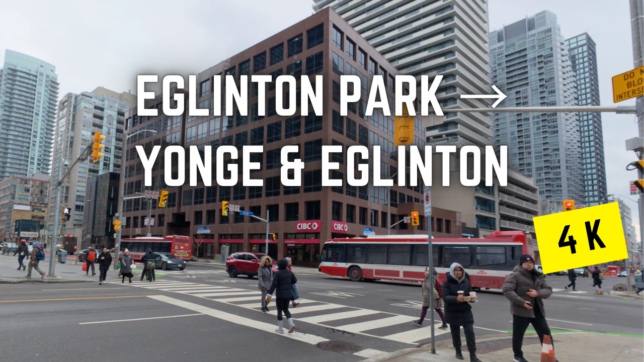 Toronto 🇨🇦 Midtown Walk | Eglinton Park to Yonge & Eglinton, 4K
