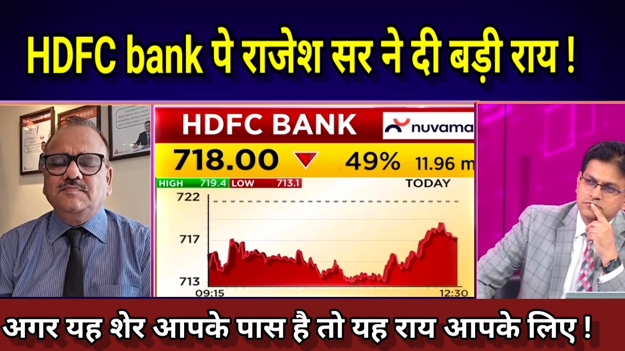 HDFC BANK SHARE LATEST NEWS,BUY,HOLD OR SELL ? HDFC BANK पे सातपुते सर ने दी बड़ी राय