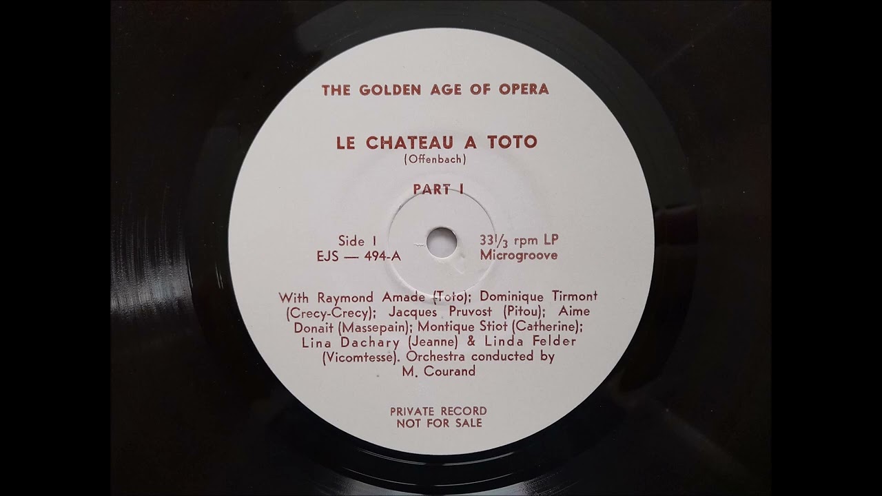 Jacques OFFENBACH - Le Château à Toto, extraits (1868)