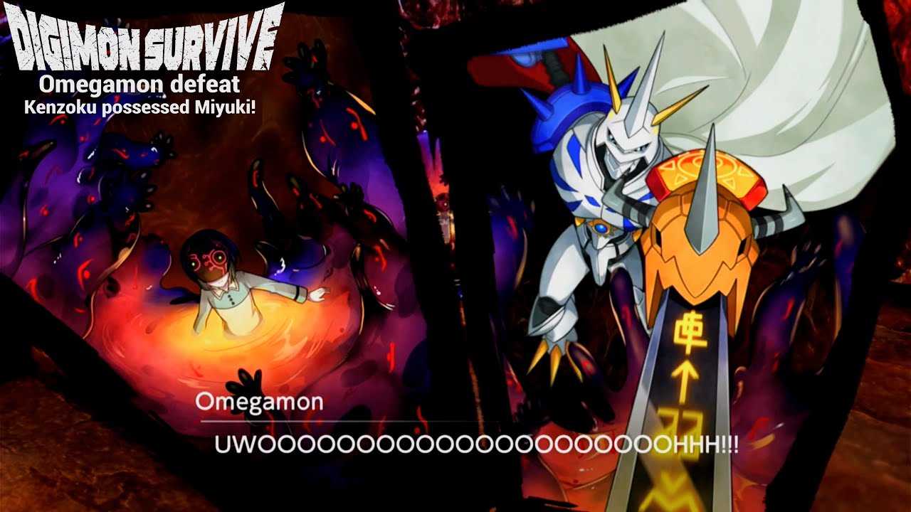 Digimon Survive - Omegamon defeat Big Kenzoku possessed Miyuki & Boss fight 