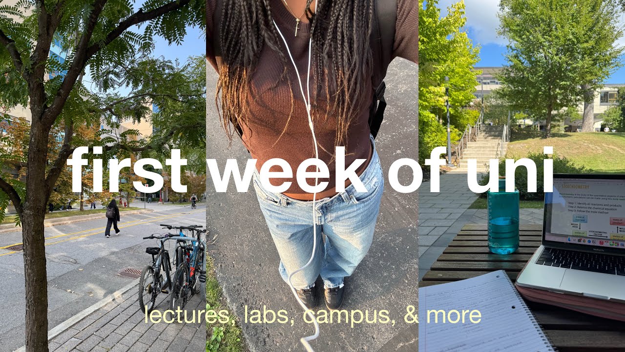 first week of uni vlog | lectures, busy days, lab, etc.