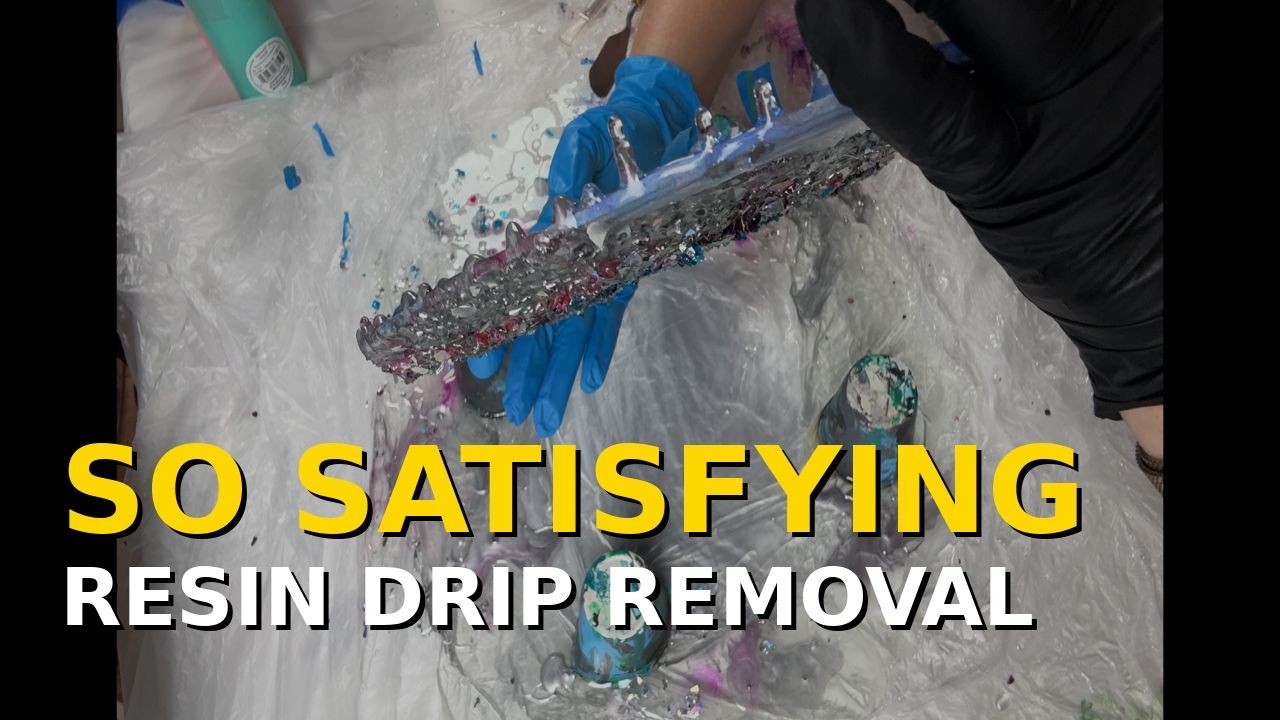 Final Resin Reveal + How I Removed the Drips (Resin Geode Transformation)