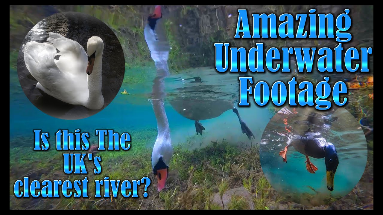 Clearest river in UK? Amazing 4K underwater footage. River Lathkill Derbyshire. DJI at it's best.