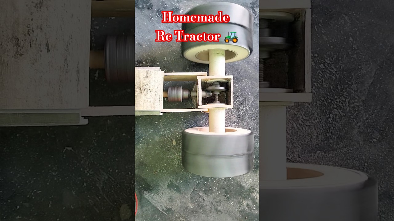 How to make RC Tractor 🚜 #differential #homemade #tractor #tractorlover #diy #rc #shortvideo #amm