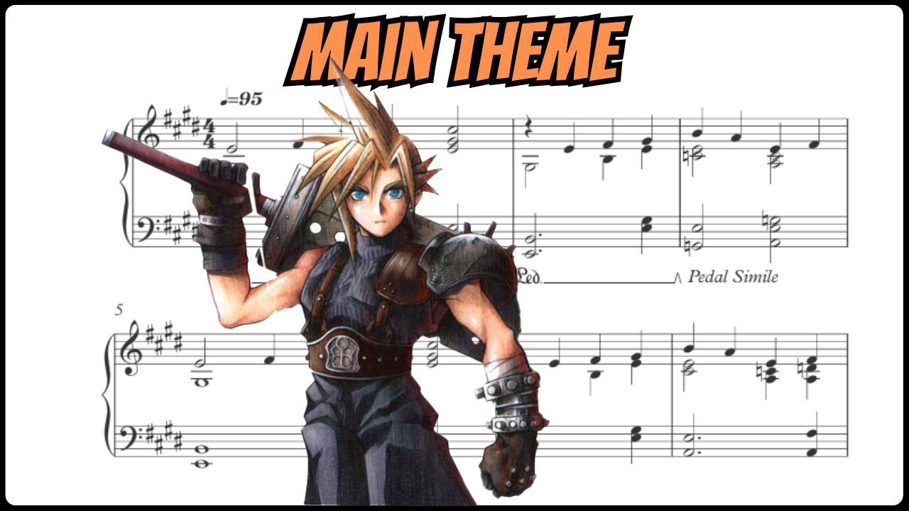 🎹 Final Fantasy VII: Main Theme (Iconic Piano Arrangement + Sheets)