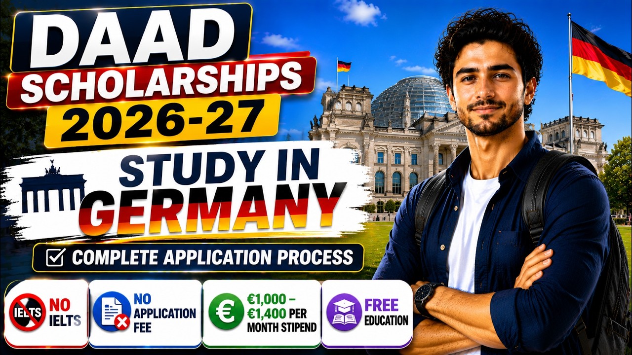 DAAD Scholarships 2026-27 | Study in Germany | No IELTS | No Application Fee