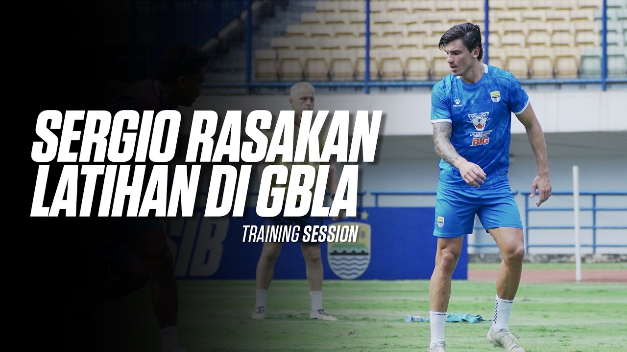 PERDANA! Sergio Castel Jalani Latihan Bersama PERSIB | Training Session
