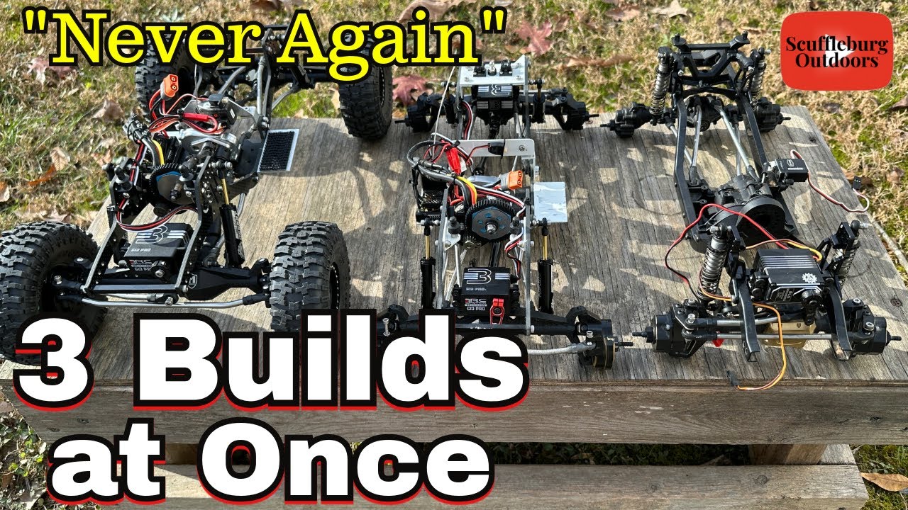 3 Builds at once , I'm Stupid ! G Speed V4 , Brazin All Time Low and TRX4 Sport .