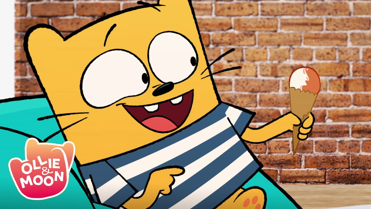 Italian Gelato Twist | Ollie and Moon English | Full Episode | Season 1 | Cartoons for kids