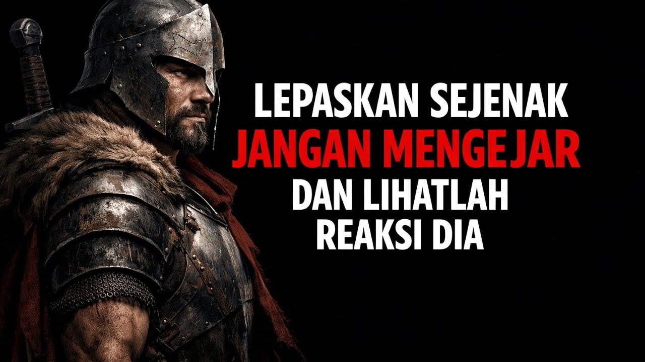 Lepaskan sejenak jangan mengejar dan lihatlah reaksi dia -Psikolgis stoic modern