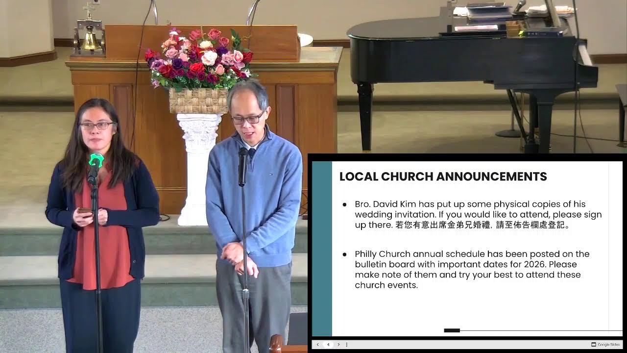 2/14/2026 Sabbath Morning Service: I Only Have Two Hands