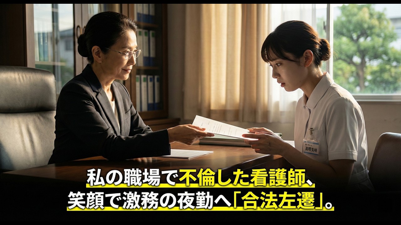 夫が私の病院の看護師と不倫したので、私は事務長の権限で彼女を「激務の夜勤」へ左遷した。