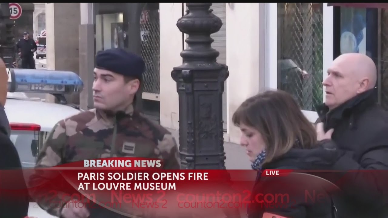 French soldier fires on man trying to enter Louvre museum, man wounded