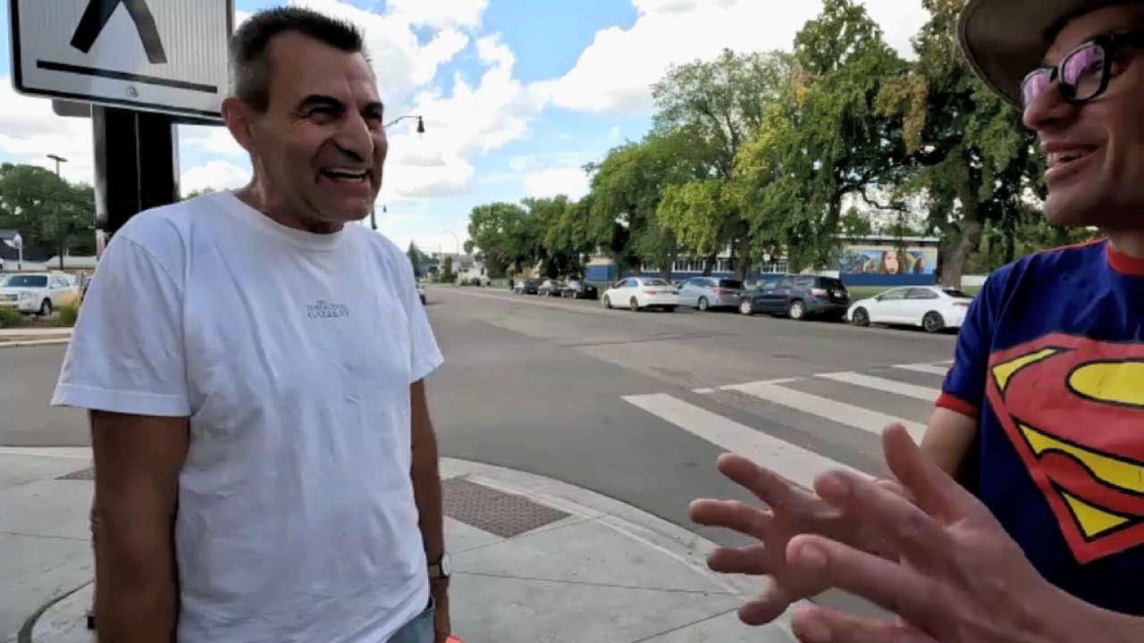 Getting to YES !  Alberta Separation - in Edmonton - 7 Street Interviews beside Italian Grocery
