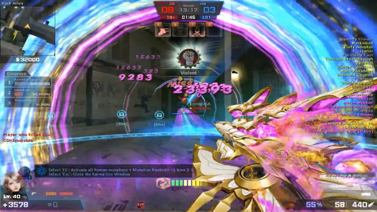 Counter-Strike Nexon: Arcane Naberius в Zombie Z (Геймплей)