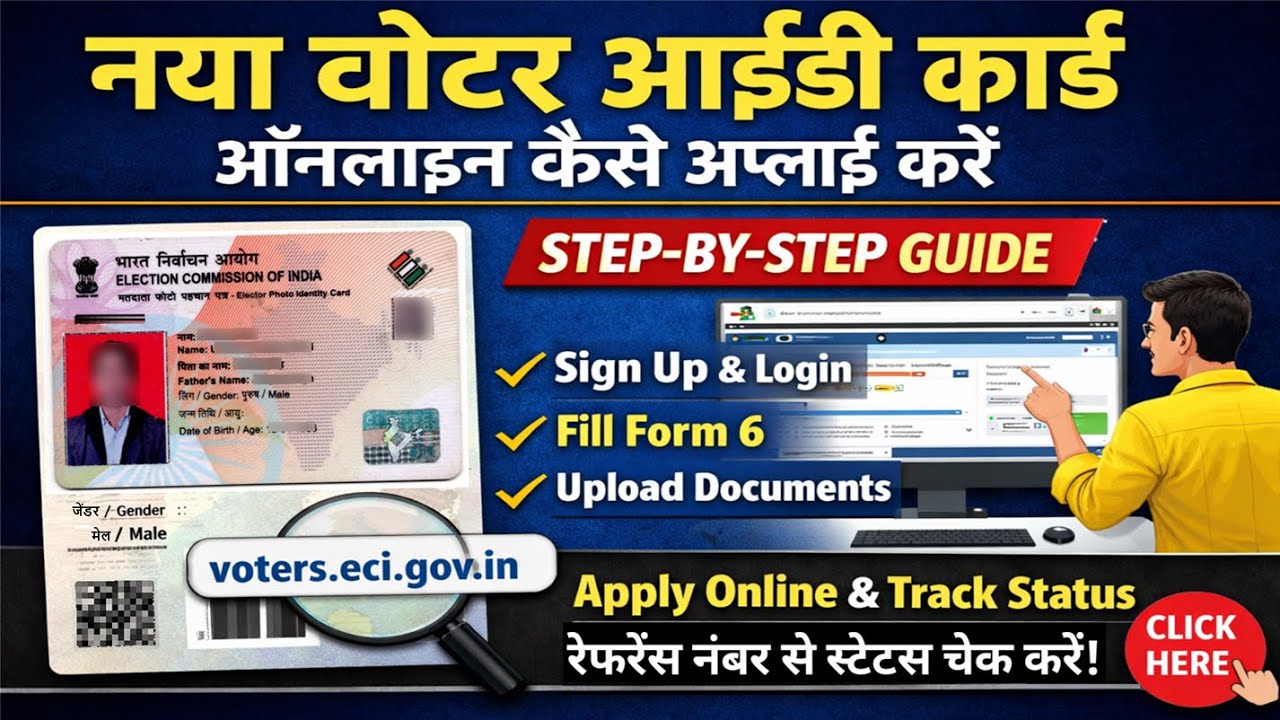 घर बैठे नया Voter ID Card कैसे बनाएं | New Voter Card Online kaise apply kare |