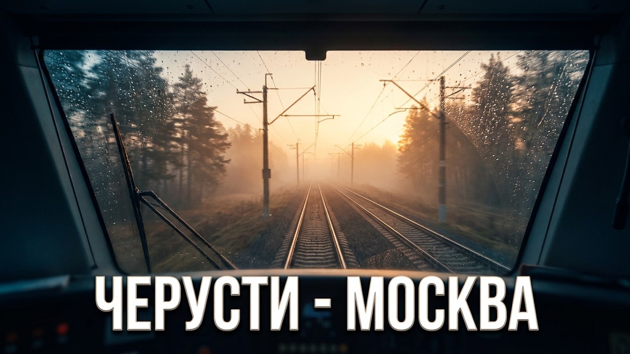 Из кабины машиниста Черусти - Москва! #cabride #train #railway