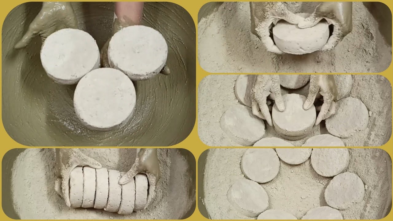 Crispy Crunchy Stoney Mud🟡Sand Dry Crumbling & Powder Play ASMR