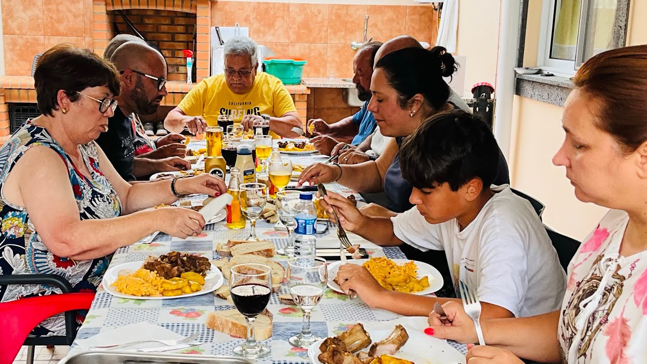 Almoço de Domingo em Família em Casa da Irmã …Caçoila Estava Deliciosa 