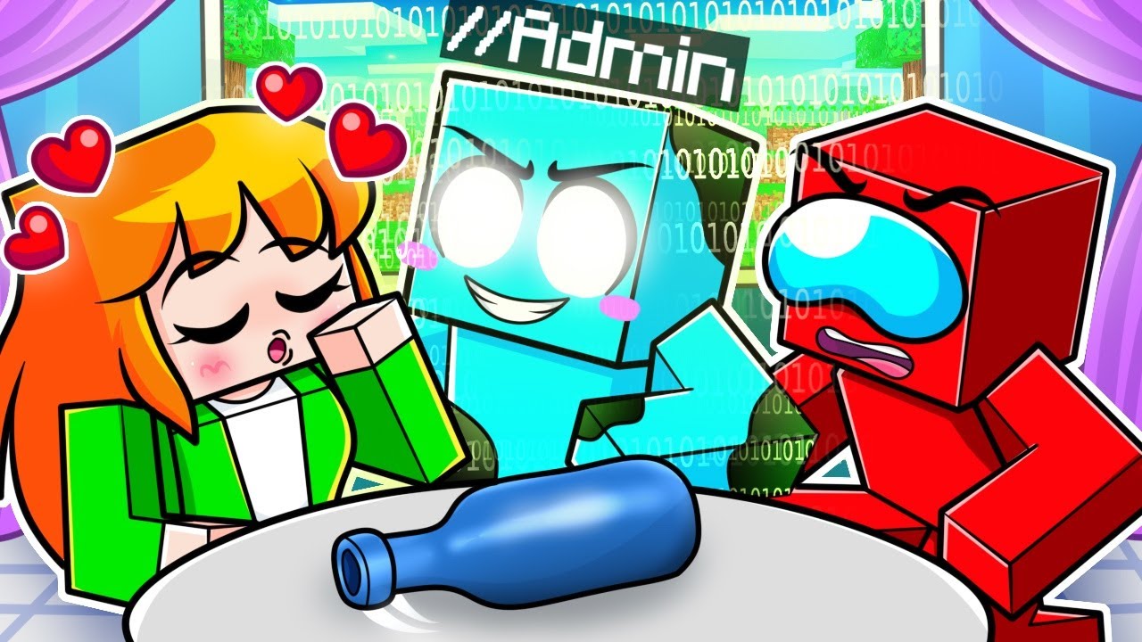 Usé COMANDOS de ADMINISTRADOR en el JUEGO de la BOTELLA en Minecraft!