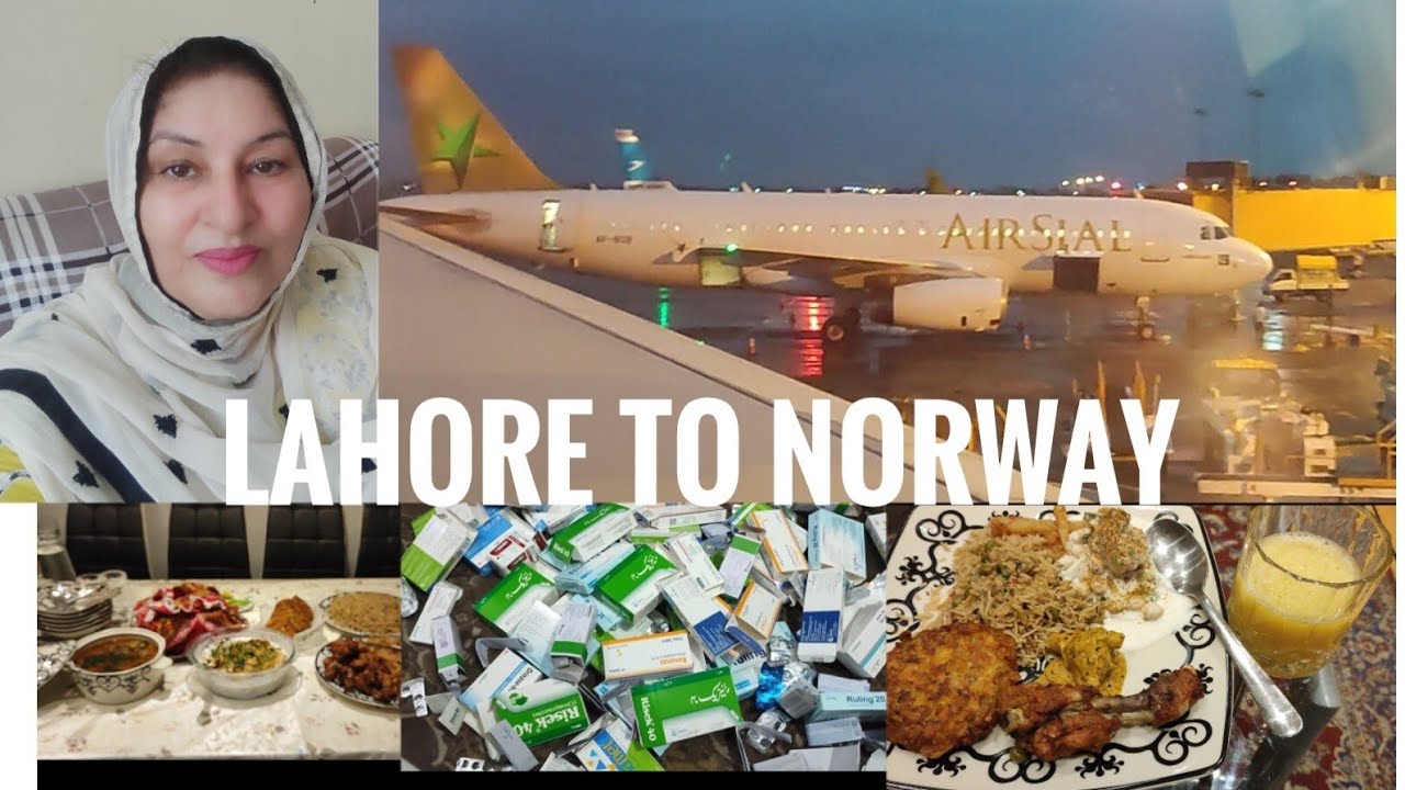 My Flight from lahore to oslo.