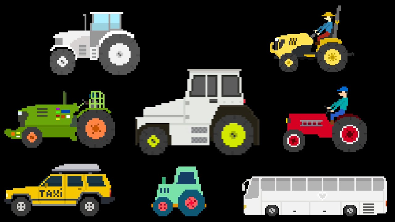 Vehicles Collection 11 | 50+ Pixel Art Rides in 15 Minutes