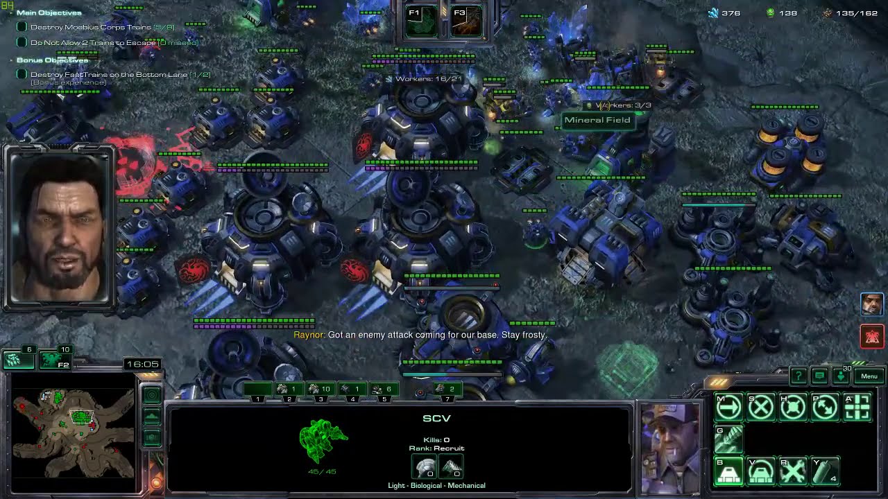 Starcraft LotV Co-op - Testing Raynor P3 BC Build on Oblivion Express (vs. SkyTerran, Brutal)