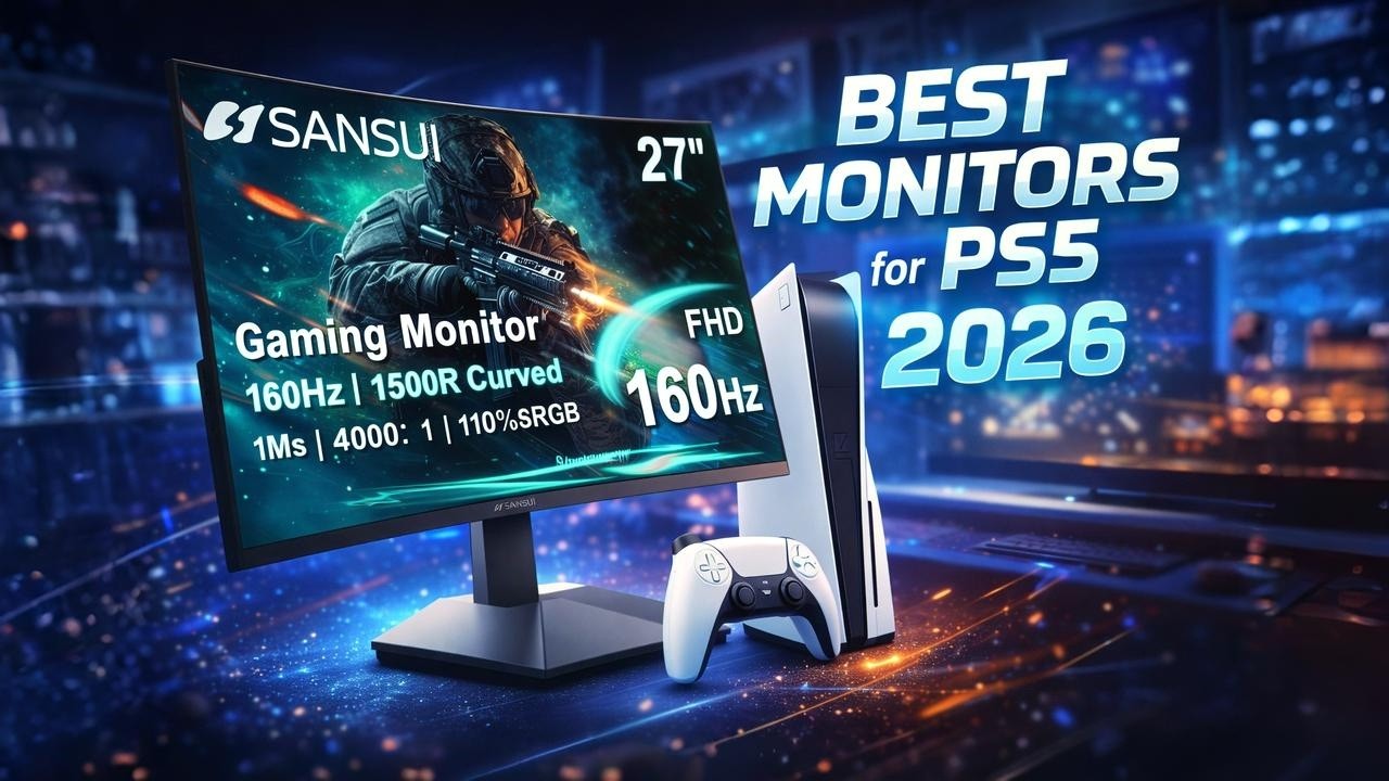 The Top 6 Best Monitors for PS5 2026 💥🎮 (4K, 120Hz, HDMI 2.1 & Budget Friendly!)