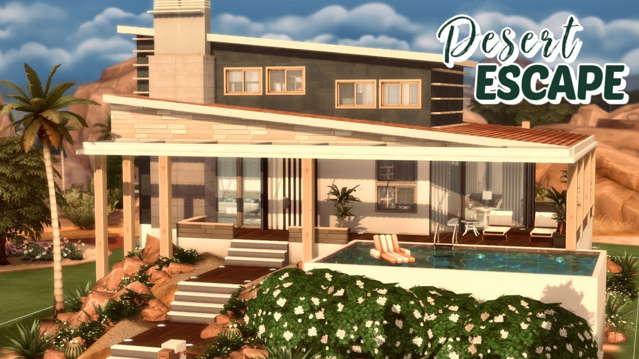 NEVADA RESIDENCE 🌵 Desert Escape 🌵 The Sims 4 Speed Build