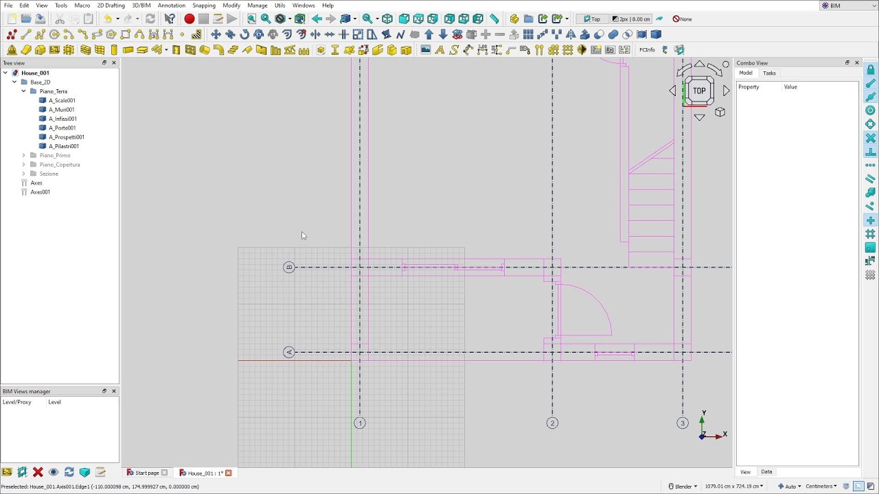 FreeCAD House - Fili Fissi