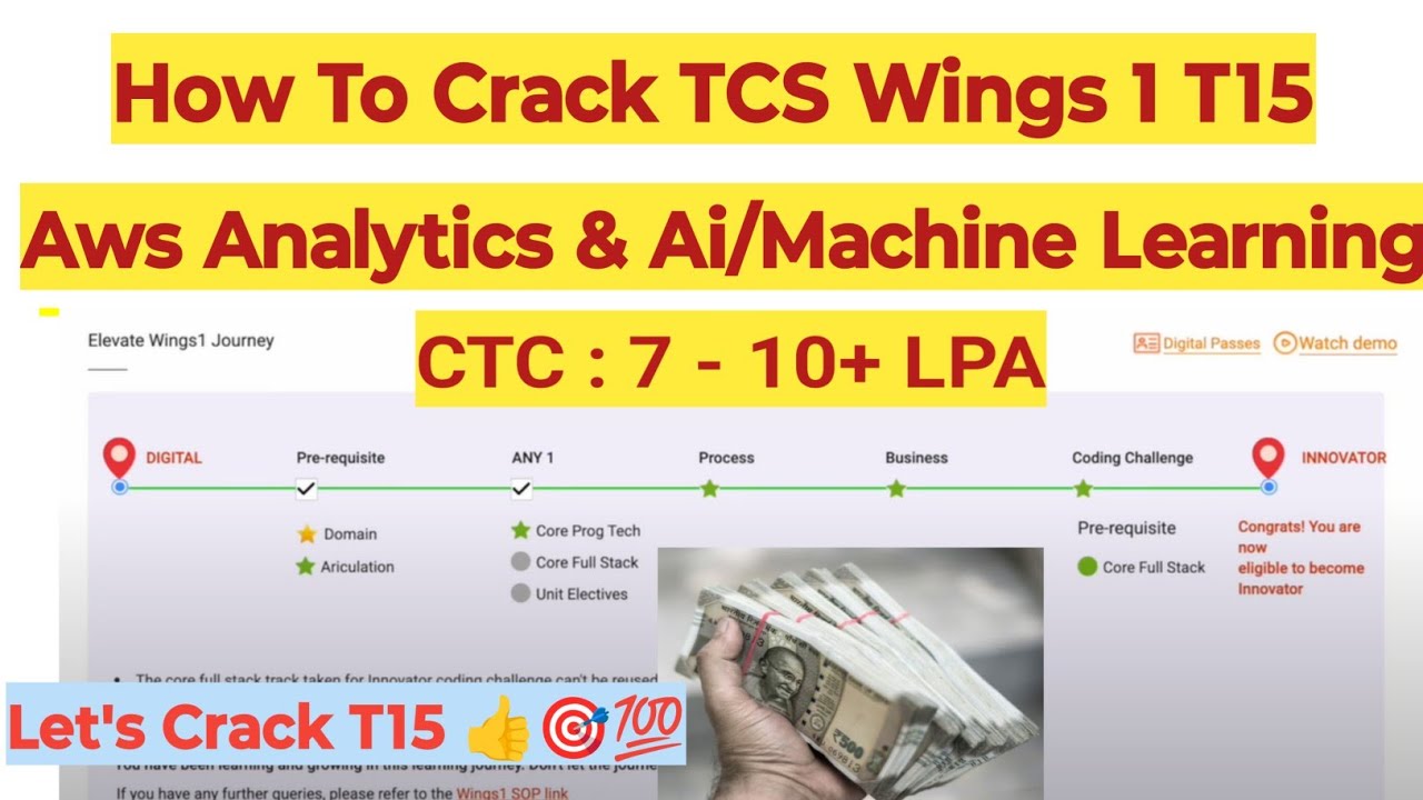 Как пройти отбор на программу TCS Wings 1 T15 AWS Analytics & AI/Machine Learning в июне 2026 год...