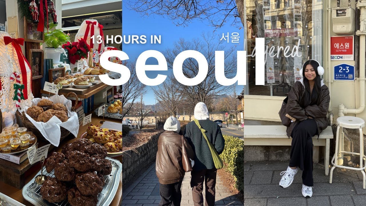 a quick layover in seoul ❄️ what I did & ate + prices! cafes, anguk, shopping in hongdae